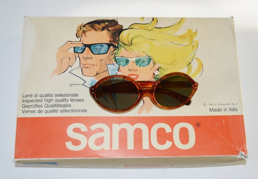 Samco - Solglasögon - Made in Italy - 1960/70-tal - Acetat - Vintage - Retro