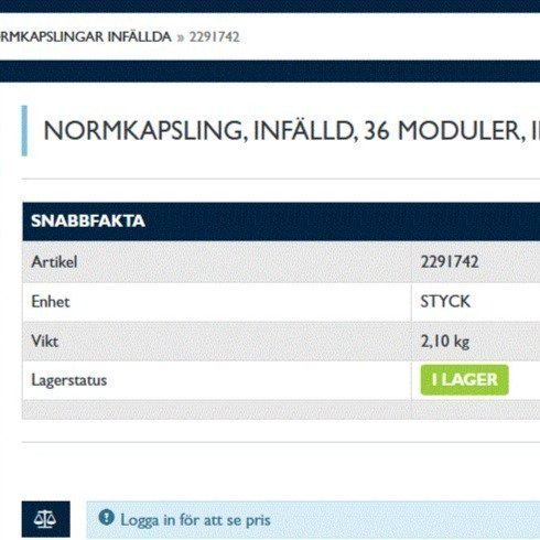 Normkapsling 2 st