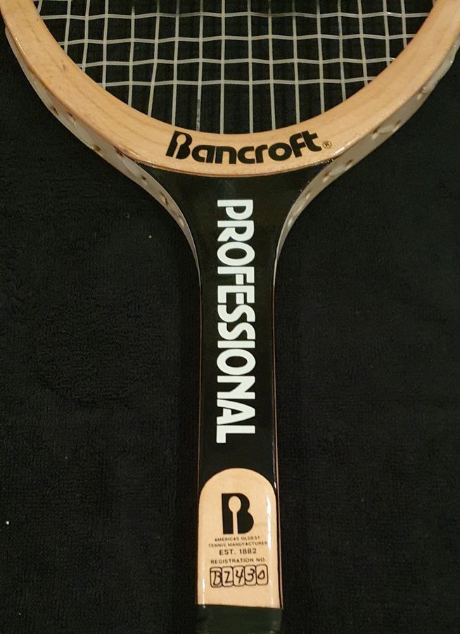 Ospelad Bancroft Professional, tennisracket, träracket