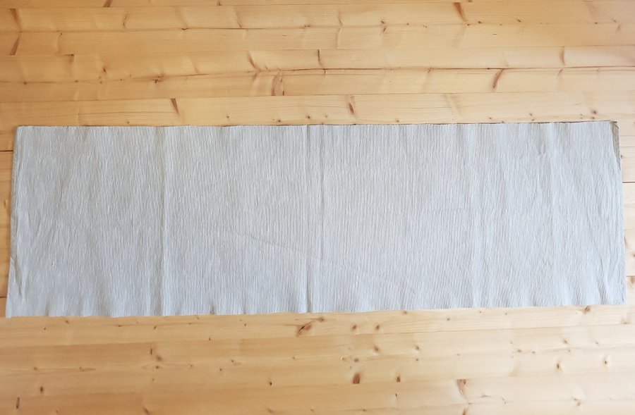 Mormors somriga löpare duk i grönt/vitt Lika på båda sidor: Mått 115x34 cm