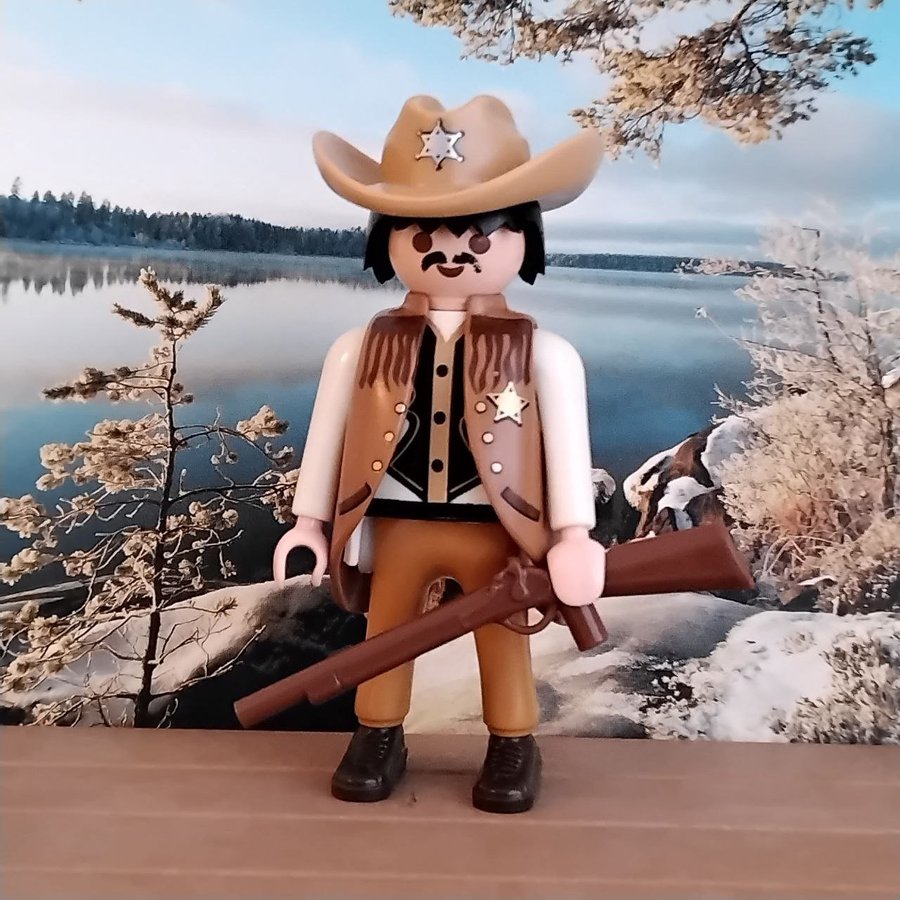 Playmobil sheriff med gevär