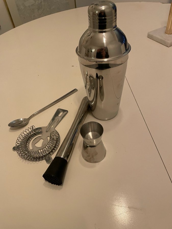 Cocktailset i rostfritt stål