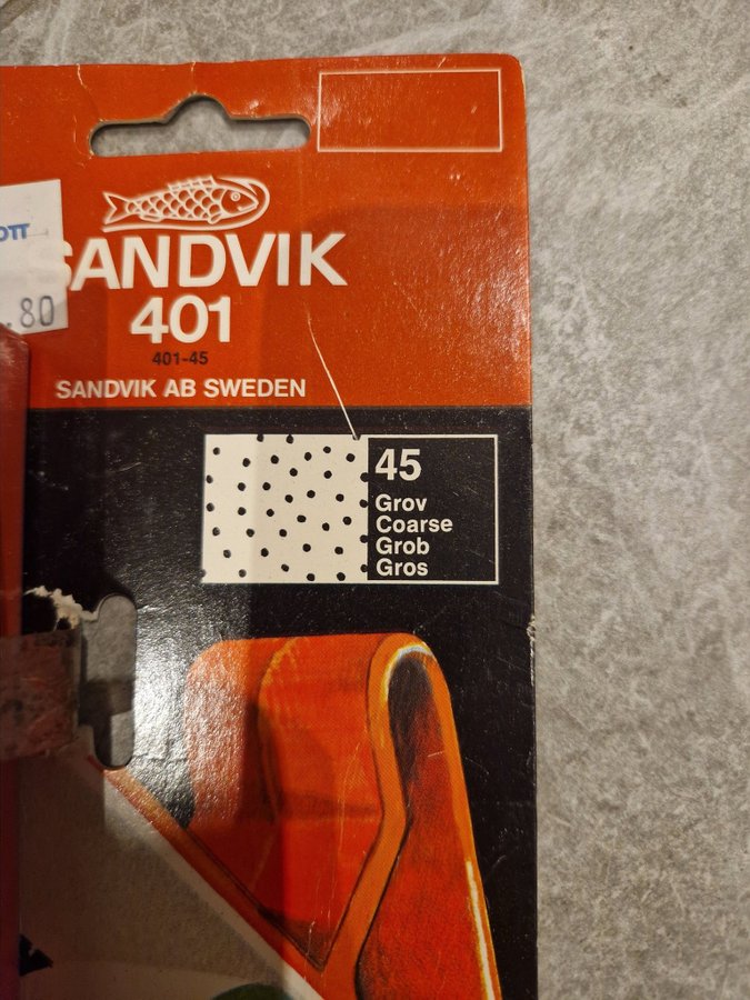 Sandvik 401 Slipstål 45