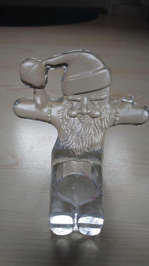 Glas Tomte Ljusstake