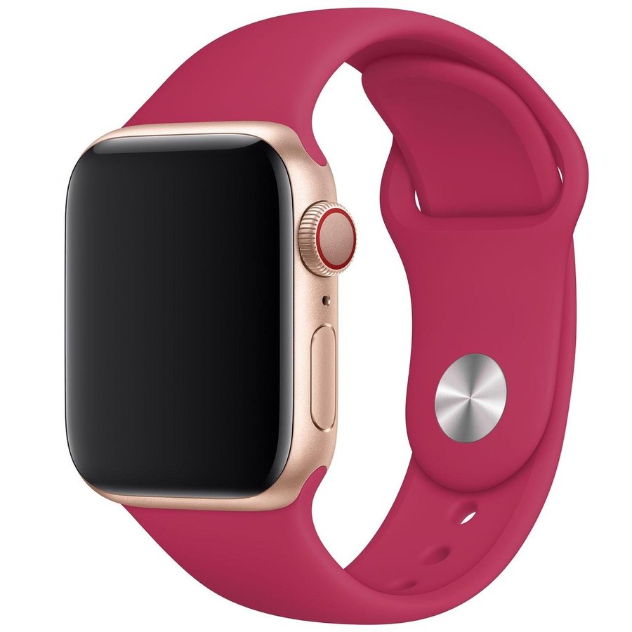 Silicone Band 38/40/41/42mm (M/L) Apple Watch Armband - POMEGRANATE