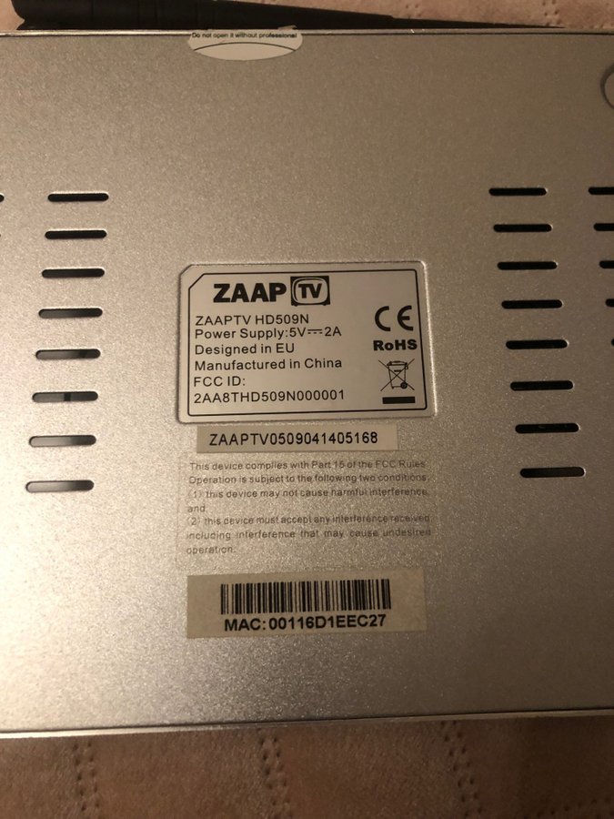 ZAAP TV HD509N