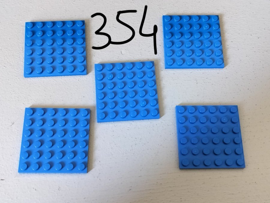 Lego blå plattor klossar