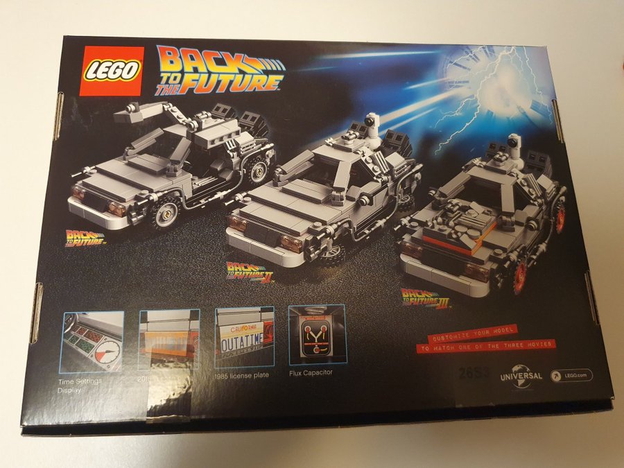 LEGO Ideas 21103 Back to the Future DeLorean, Begagnat