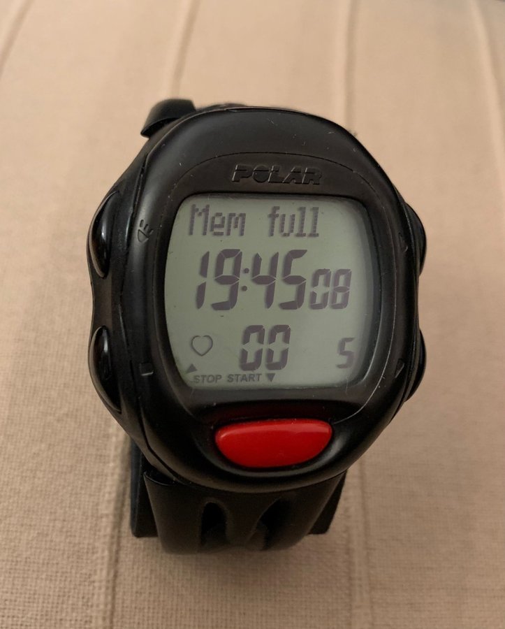 Polar S625X sportklocka med nytt batteri