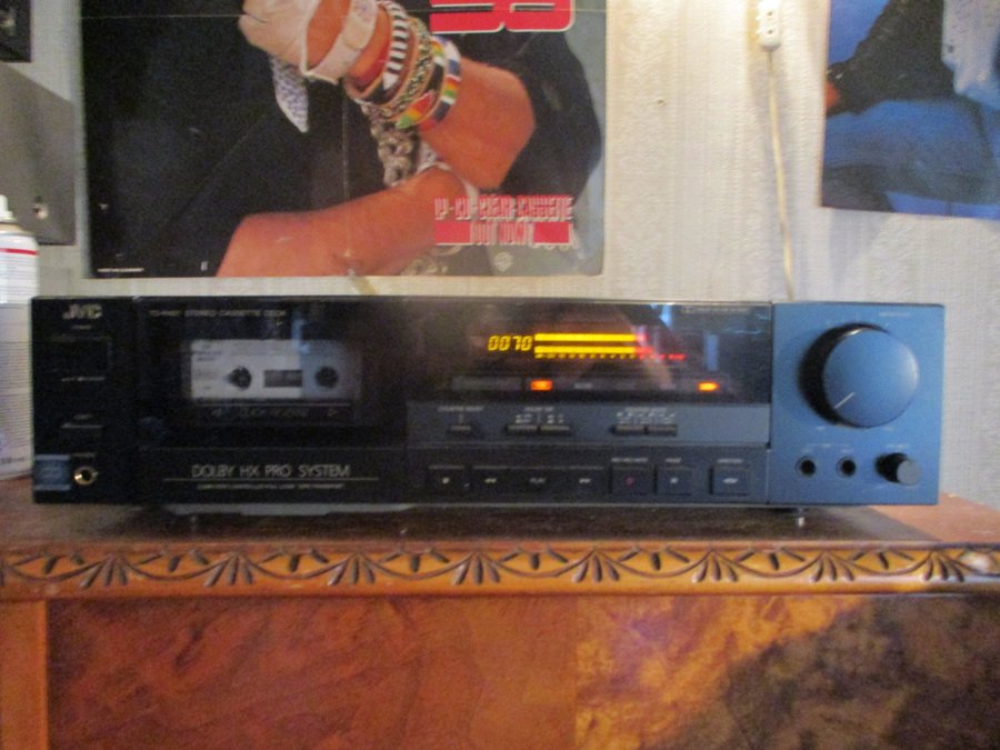 DIGITAL JVC STEREO CASSETTE DECK MODEL TD-R 421 HX PRO DOLBY NR B-C MIC L-R