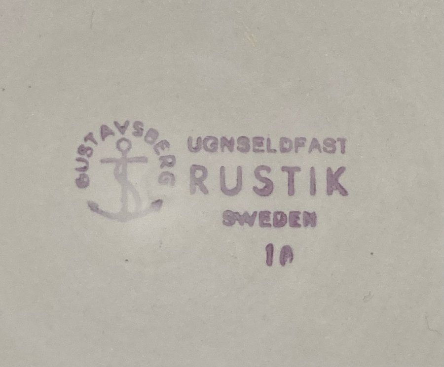 4st mattallrikar - Rustik, Gustavsberg, Britt-Louise Sundell