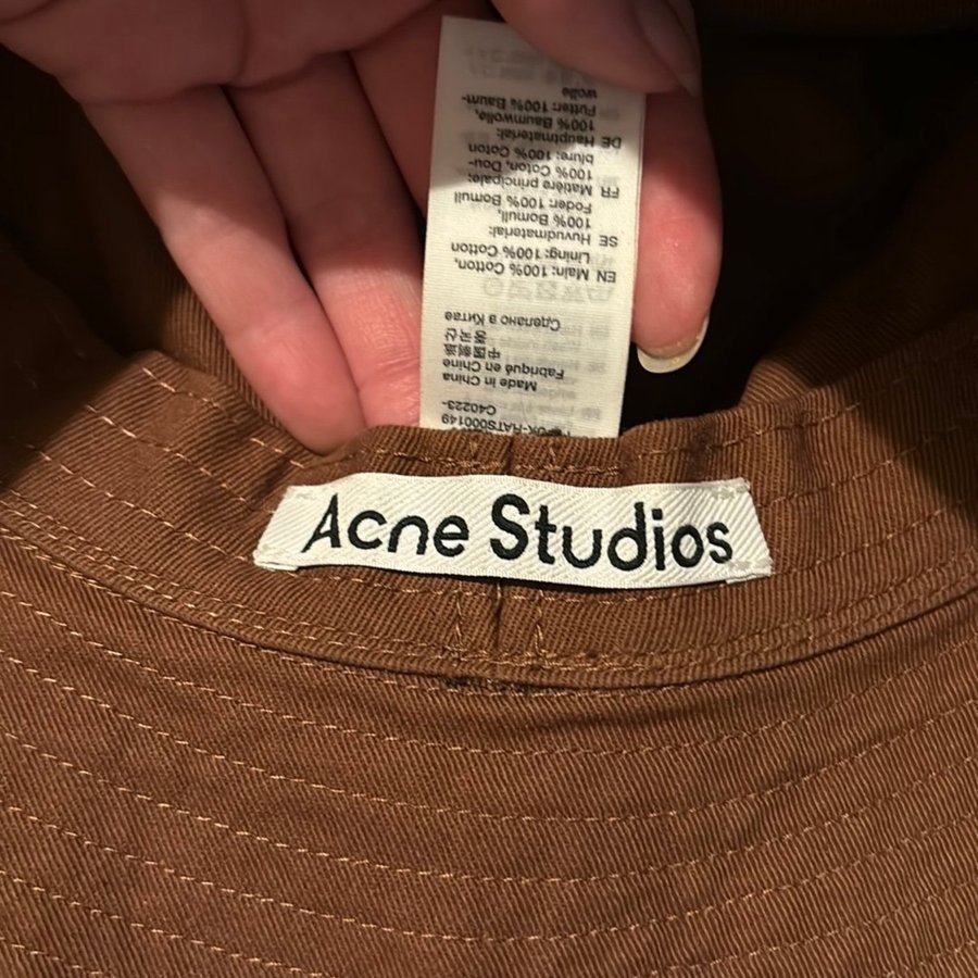 Acne Studios brun keps, storlek ONE SIZE