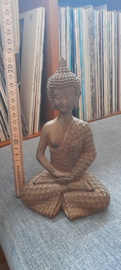 Buddhastaty keramikfigur terracotta