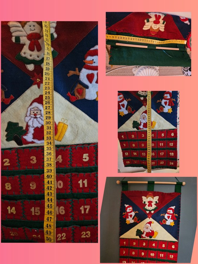 Stor Julkalender 50x38 cm