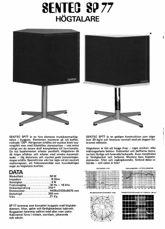 Sentec SP77 i utmärkt fungerande skick