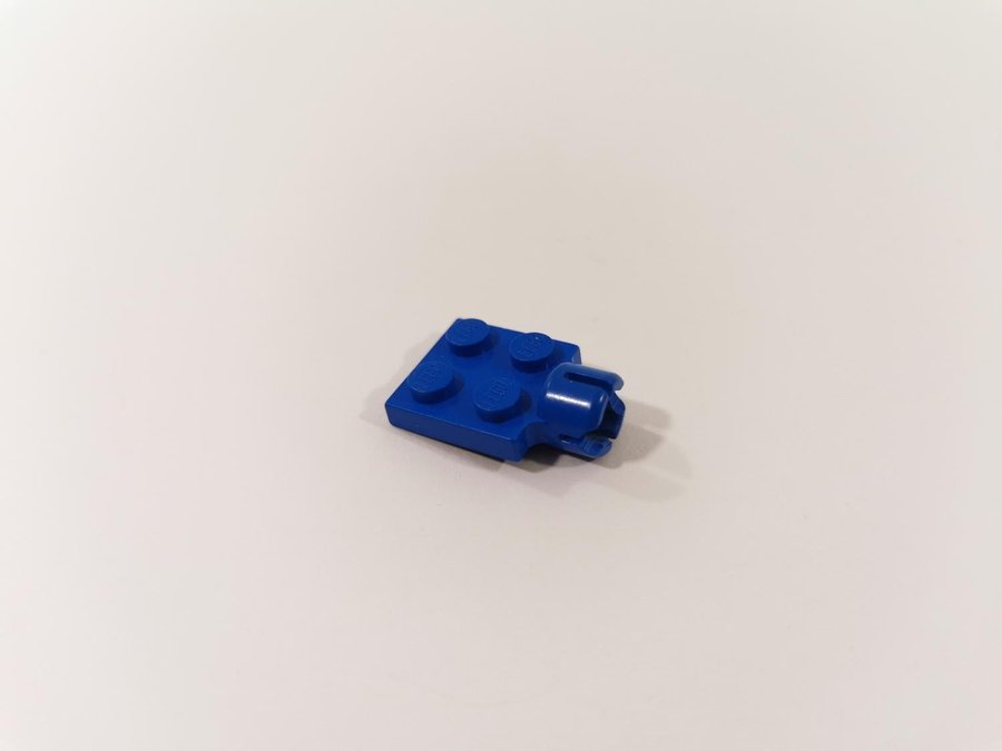 Lego - plate - koppling - hona - 2x2 - part 3730 - blå