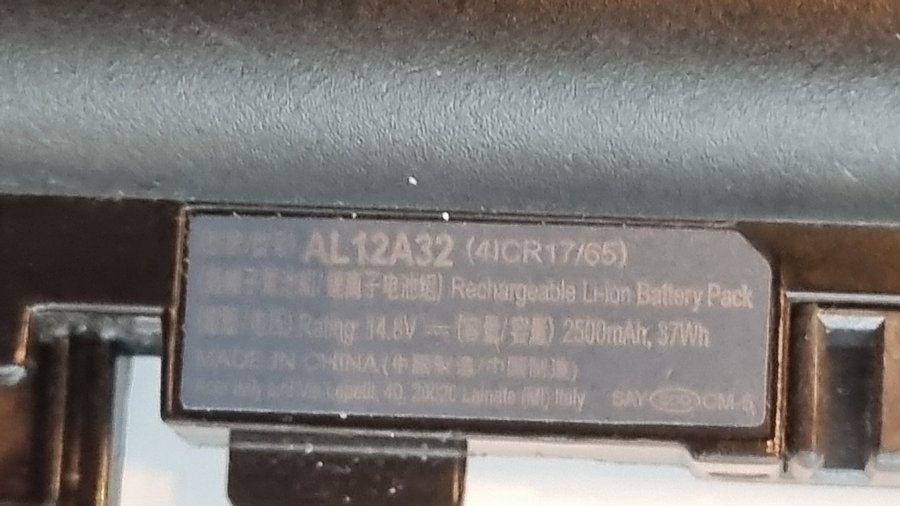 BATTERI AL12A32 FÖR ACER