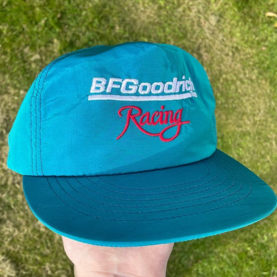 Vintage BFGoodrich racing Made in USA snapback trucker keps 80-tal 90-tal nylon