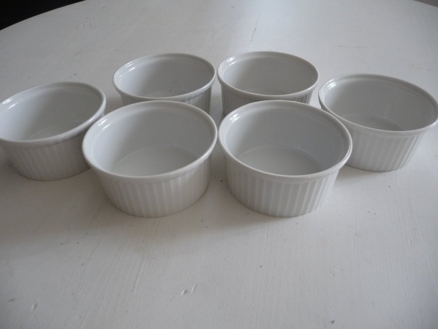 6 Ramekin portionsformar Pillivuyt France