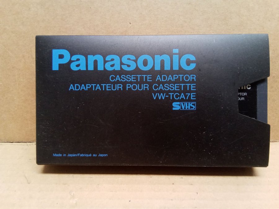 Panasonic Cassette Adaptor, Adaptateur Pour Cassette VW-TCA7E SVHS