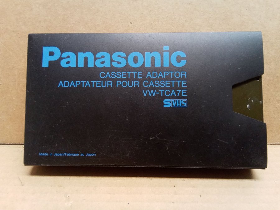 Panasonic Cassette Adaptor, Adaptateur Pour Cassette VW-TCA7E SVHS