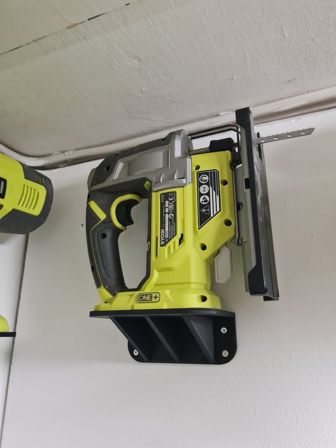 VÄGGFÄSTE hyllvariant 2-pack - passande RYOBI verktyg