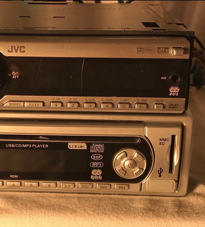 JVC KD-DV6101  LOGIK LOG5010CA Bilstereo