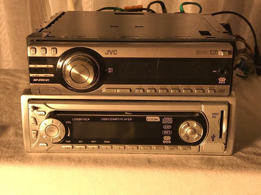 JVC KD-DV6101  LOGIK LOG5010CA Bilstereo