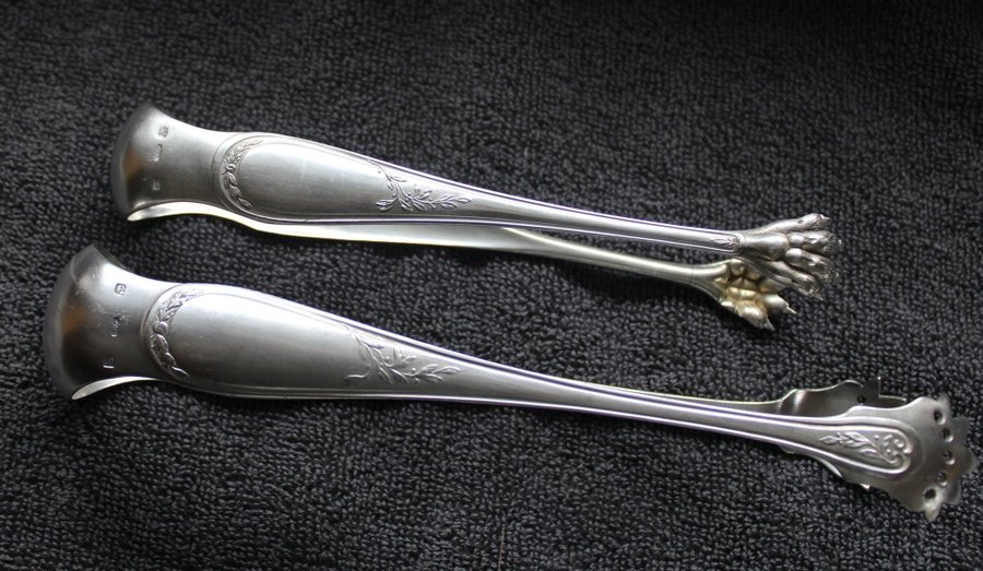 2 PLOCKGAFFLAR ANTIKA in FRENCH silver plated metal from SFAM