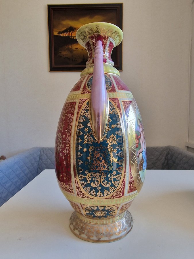 A large beautiful vase with signature and mark