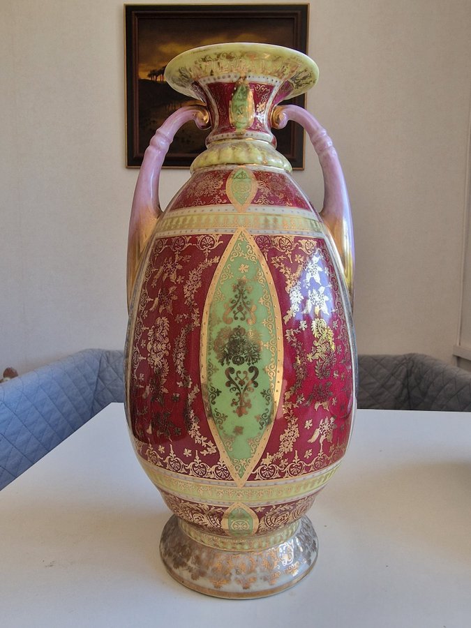 A large beautiful vase with signature and mark