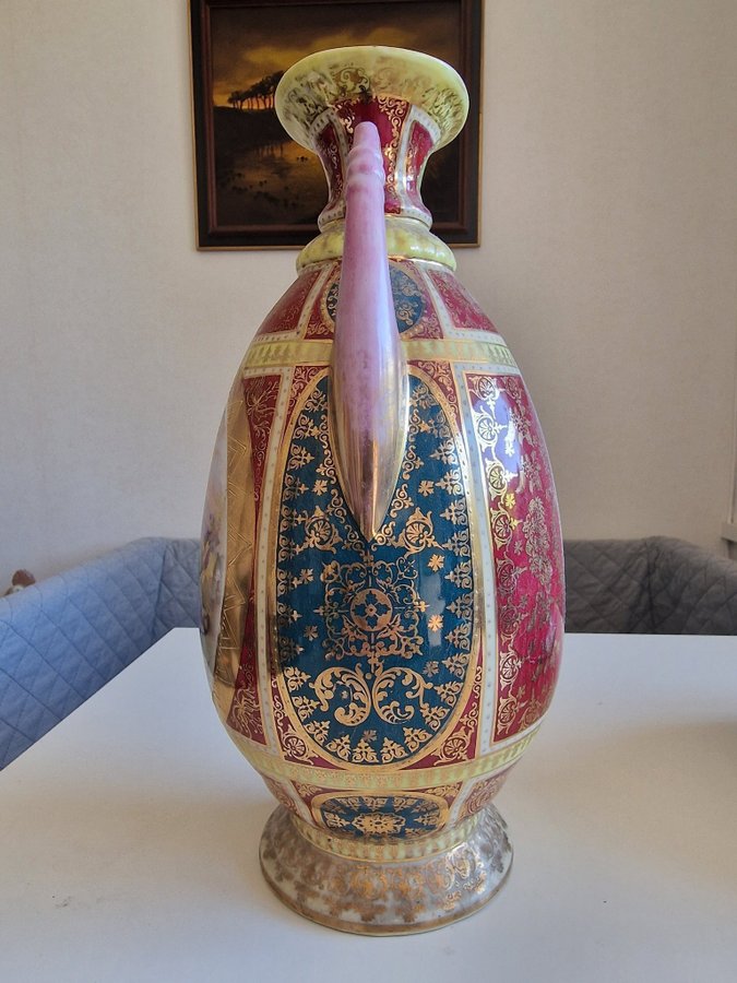 A large beautiful vase with signature and mark