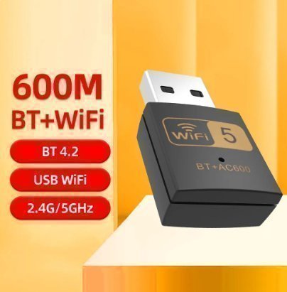 PIX-LINK UAC10 600 Mbps trådlös USB-adapter med hög förstärkning Wi Fi