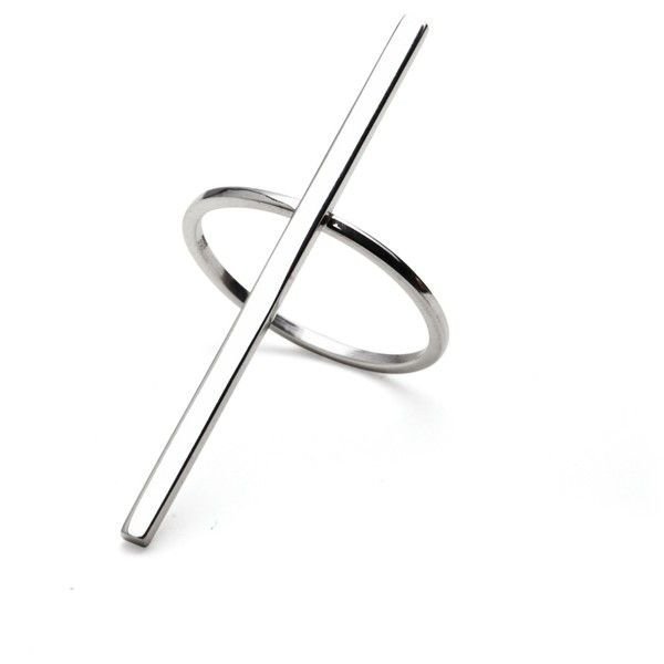 Isabel Lennse Long Rod Ring 925 Sterling Silver Large