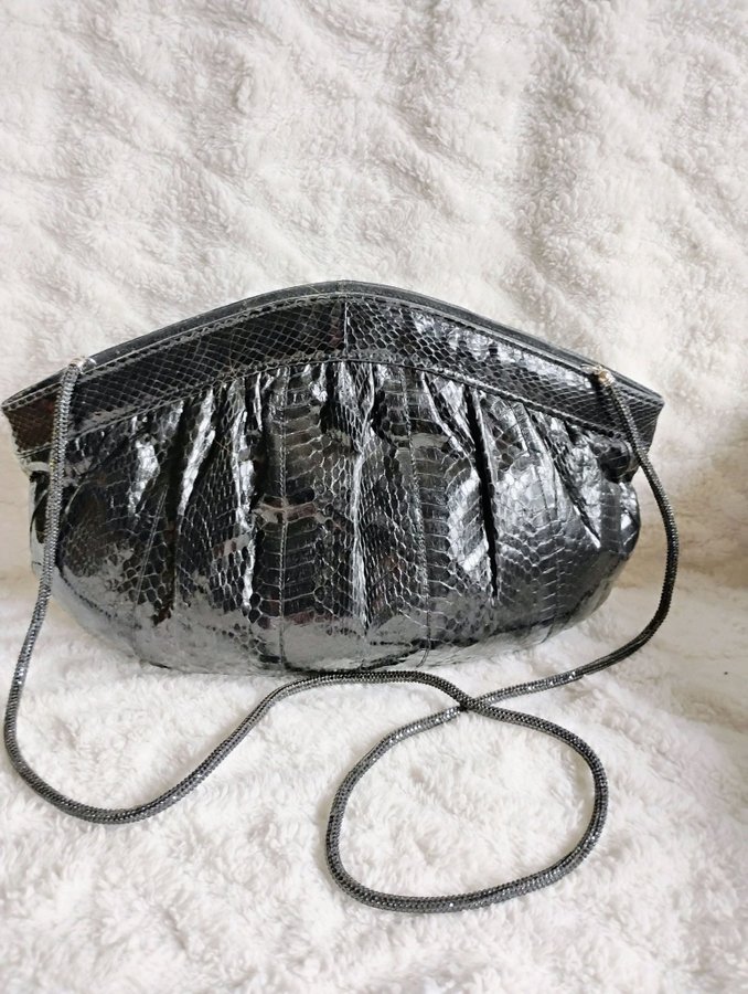 DiVina snakeskin evening bag