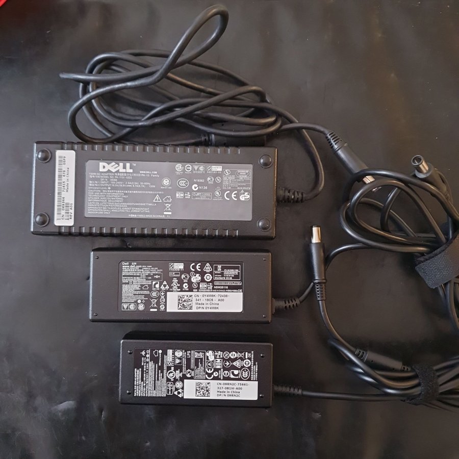 3 st Dell AC adapter