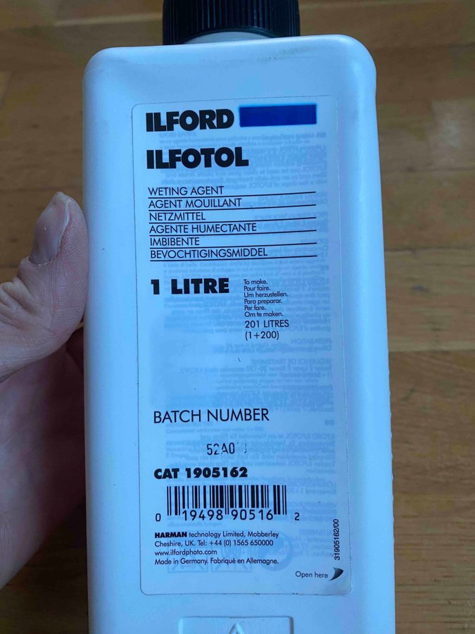 Ilford Ilfotol 600ml / Agfa FX Universal Fixer 4.8L Darkroom Chemicals