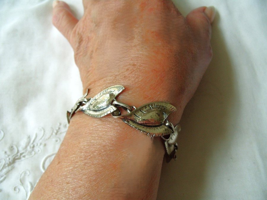 Äkta vintage - exklusivt armband från JewelArt 925 silver sterling L20cm