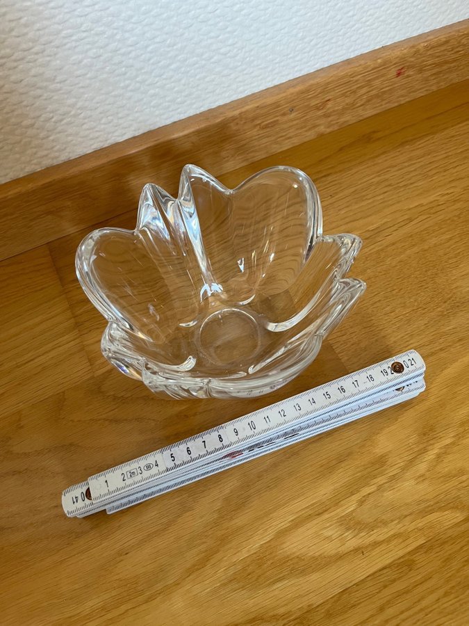 Orrefors blomma skål i glas