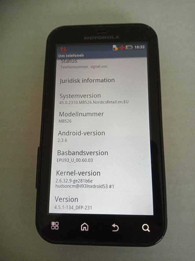 Motorola MB526 Defy+