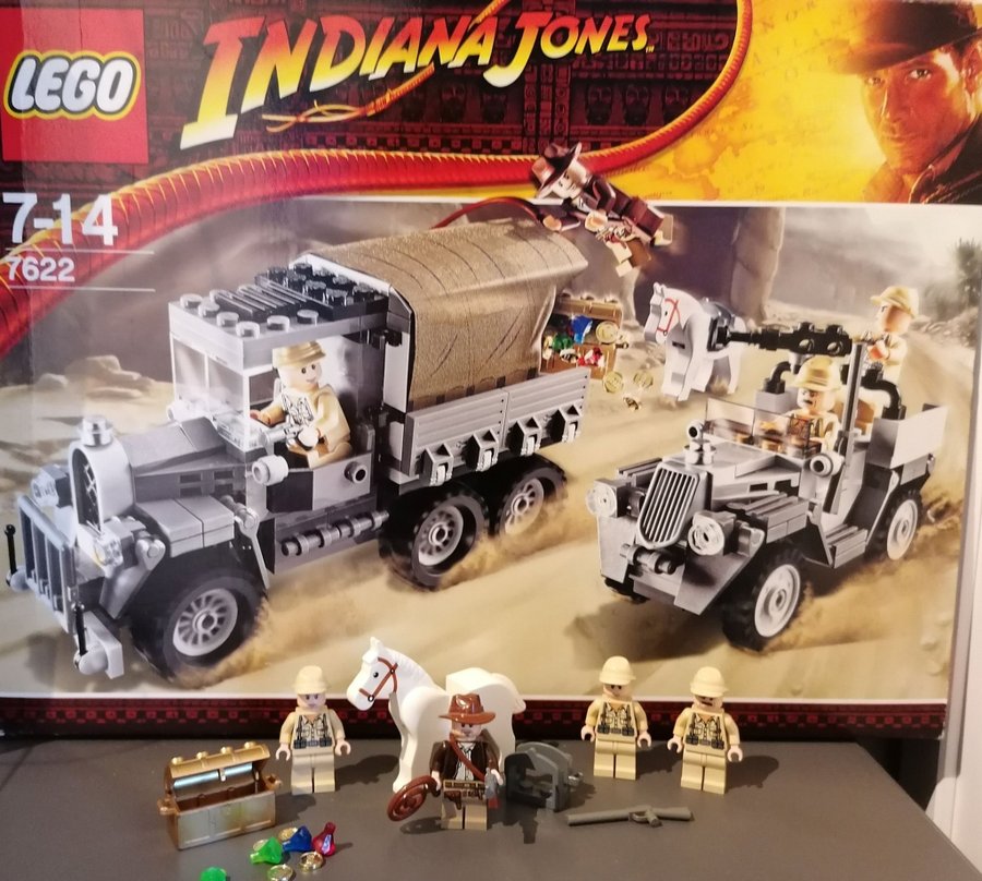 LEGO Indiana Jones 7622, komplett! , race for the stolen treasure