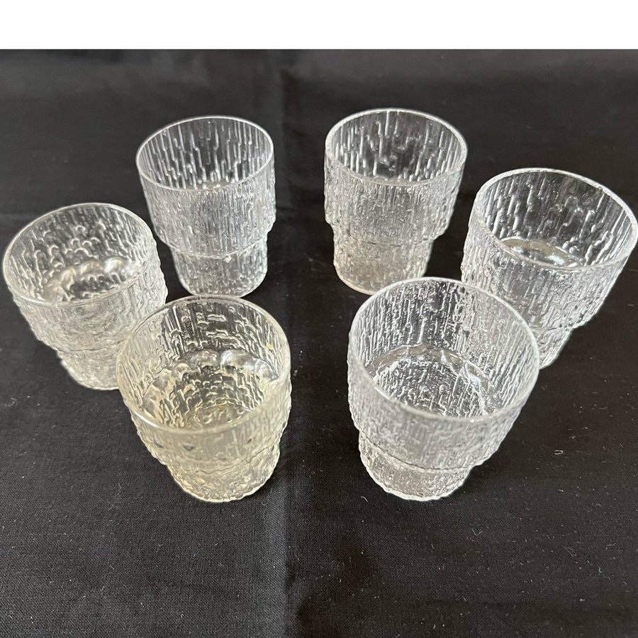 6 Snapsglas Paadar TAPIO WIRKKALA Iittala FINLAND