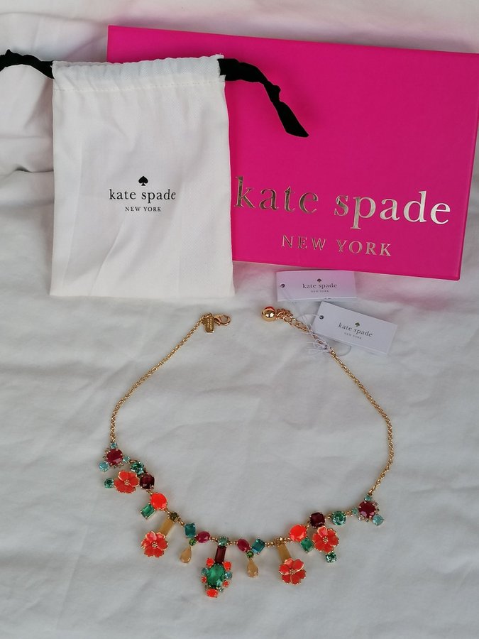 NYTT HALSBAND KATE SPADE GARDEN PARTY