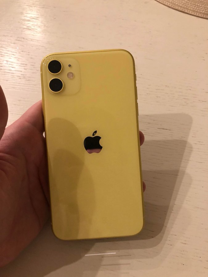 iPhone 11 Gul 64gb batterihälsa 77%