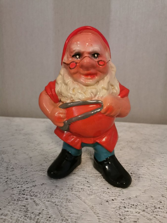 Tomtefigur i keramik.Vintage