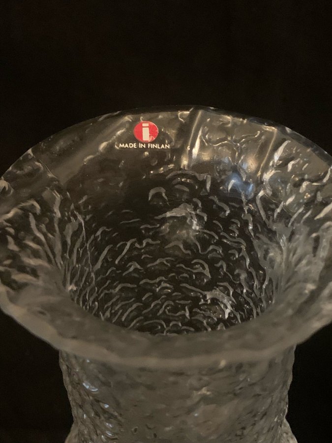 Iittala Timo Sarpaneva vas Höjd 23 cm signerad