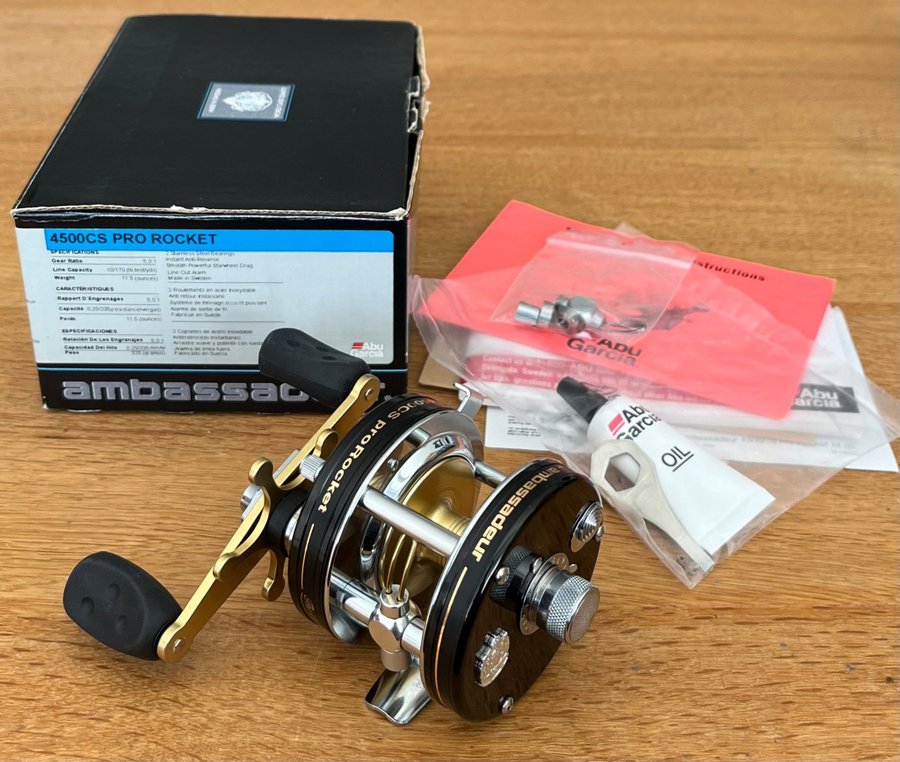 ABU Garcia Ambassadeur 4500CS Pro Rocket inkl trimm