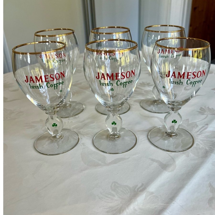 6 st Jameson Irish Coffee glas