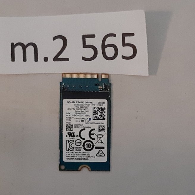 SSD m.2 kort , 256GB, PCIe , NVMe , 2240 , Märke : TOSHIBA