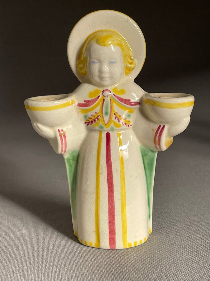 Ängel ljusstake Aluminia Danmark Lucia Retro/Vintage